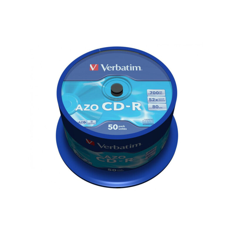 Płyta CD-R Verbatim Crystal AZO cake (50szt)