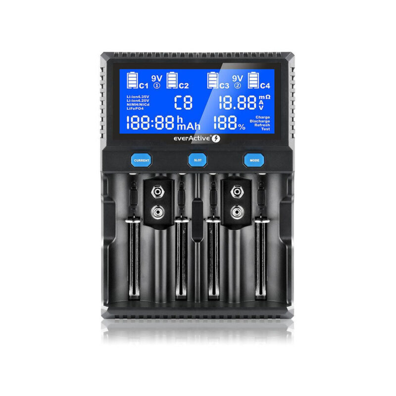Ładowarka do akumulatorków cylindrycznych Li-ion oraz Ni-MH everActive UC-4200