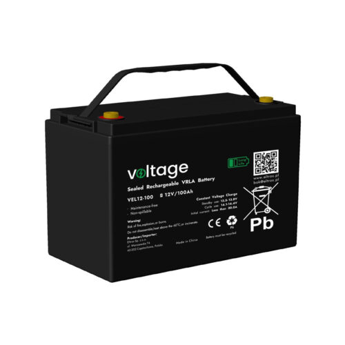 Akumulator AGM Voltage Long Life 12V 100Ah VEL12-100 (Żywotność 15 lat)