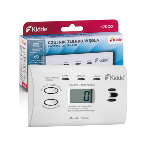 Czujnik czadu z wyświetlaczem Kidde K7DCO