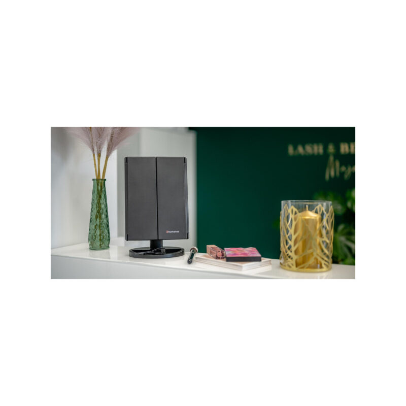 aababc4ae22d464296307dfd6e970bbb_original Lusterko do makijażu Humanas HS-ML04 z podświetleniem LED - czarny