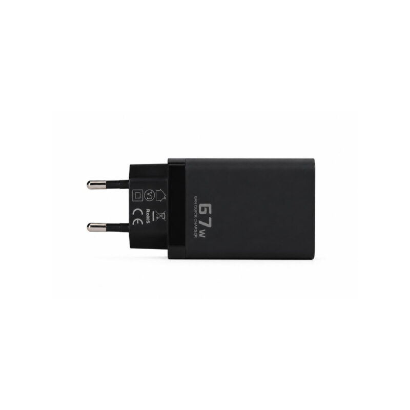 Ładowarka sieciowa Voltage GaN Charger 67W PD 3.0 QC 3.0 USB-A 2x USB-C czarna