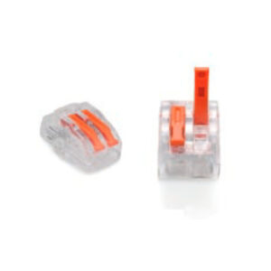 ZŁĄCZKA DO PRZEWODÓW ZATRZASKOWA 0,2-4,0mm2 PC-232 2GNIAZDA (1szt.)