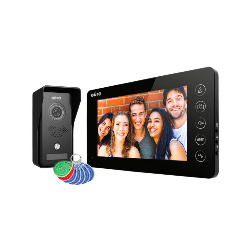 aaf9fca55281f58301072e812b0f51b0_original Wideodomofon EURA VDP-76A3 czarny monitor