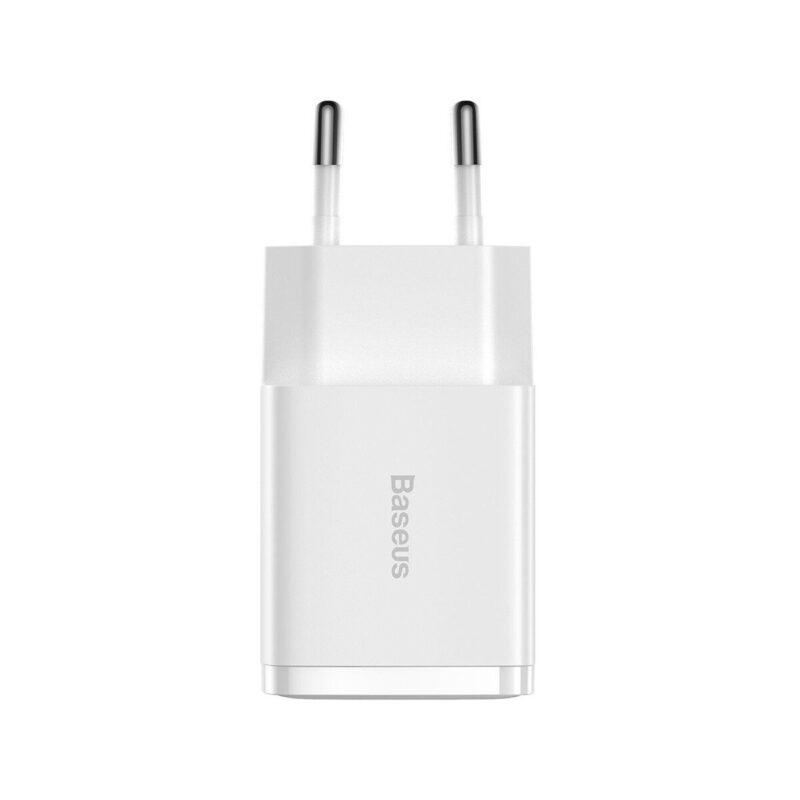 ŁADOWARKA SIECIOWA Baseus Compact Charger CCXJ010202 10.5W 2x USB-A BIAŁA