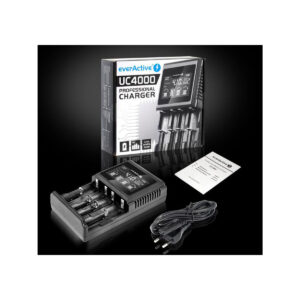 Ładowarka do akumulatorków cylindrycznych Li-ion oraz Ni-MH everActive UC-4000