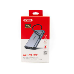 Hub USB-C Unitek D1019B 3.1 8w1 z Power Delivery 100W