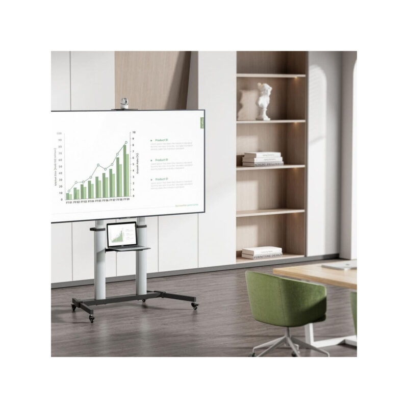 MOBILNY STOJAK+UCHWYT DO TV 60-100″ 100KG S-15-AL ART Vesa max 1000×600 HEAVY DUTY