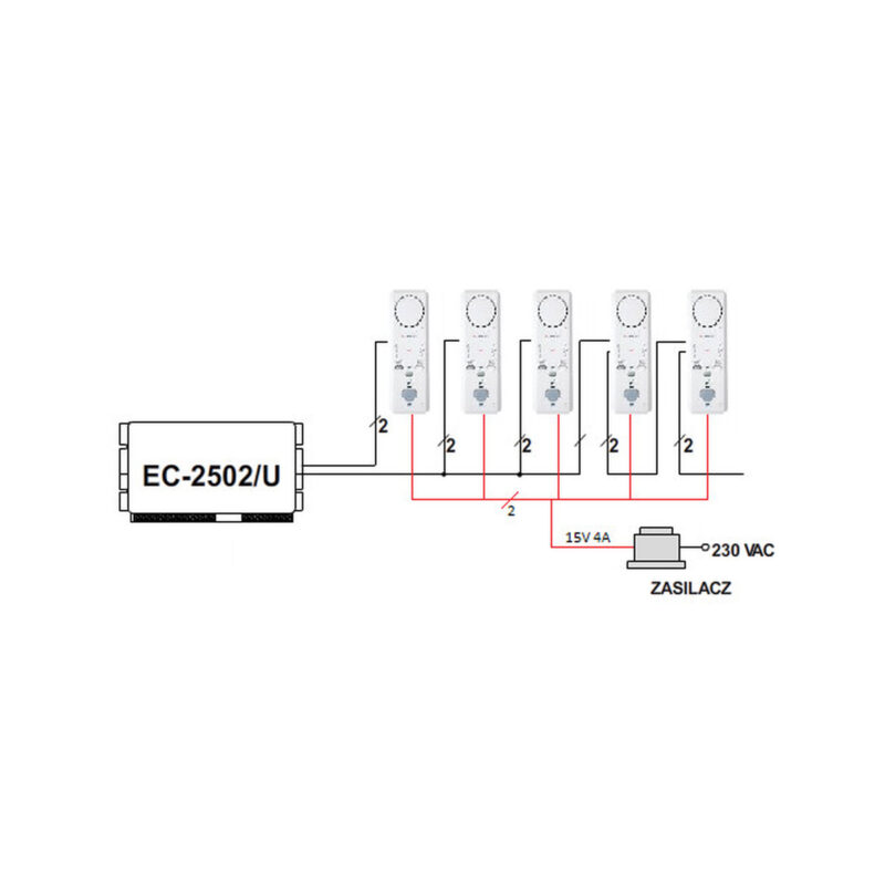 Laskomex LG-8D Bezsłuchawkowy, głośnomówiący unifon do domofonów cyfrowych