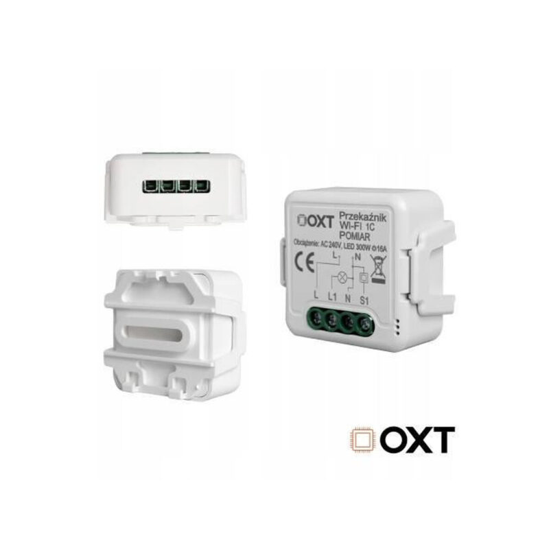Moduł OXT przekaźnik 1 obwód pomiar 16A WIFI TUYA T220P