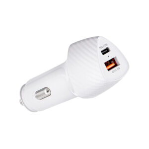 ŁADOWARKA SAMOCHODOWA Forcell Carbon CC50-1A1C 38 W 1x USB-C 1x USB-A PD 3.0 QC 3.0 BIAŁA