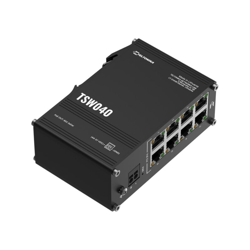Teltonika TSW040 switch przemysłowy PoE (TSW04000000)