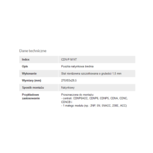 aco_cdnpm_nt_ramka_natynkowa_rednia_cdn_z_daszkiem_do_cdnp56_cdncb_cdna_stal_kwasoodporna_f0c8d5dc02999 ACO CDN-P-M NT Ramka natynkowa średnia CDN z daszkiem, do CDNP5/6, CDNC/B, CDNA