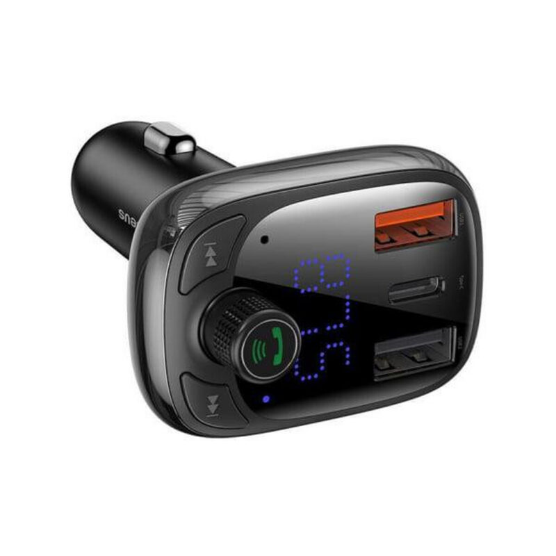 ad58cb77744bb56ccd38457121ee98a9_original TRANSMITER BLUETOOTH ŁADOWARKA SAMOCHODOWA Baseus S-13 OVERSEAS 5 A 2x USB-A 1x USB-C BT 5.0