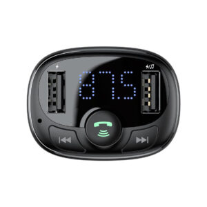 TRANSMITER FM ŁADOWARKA SAMOCHODOWA Baseus Enjoy S-09A 3.4A 2x USB-A microSD BT 4.2