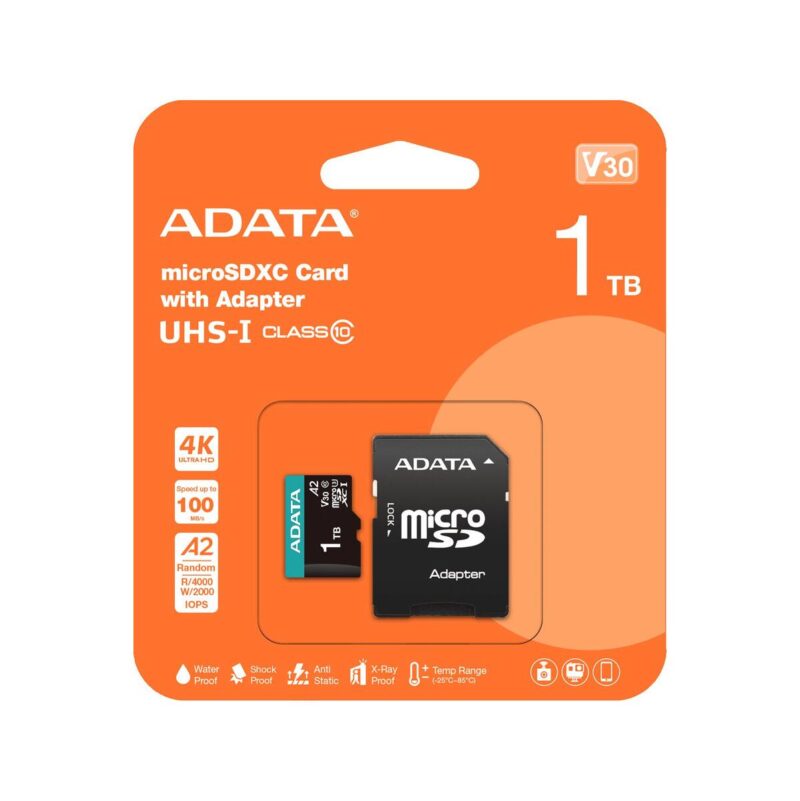 adata_karta_pamici_microsd_premier_pro_1tb_uhs1_u3_v30_10085_mbs___adapter_94b95871d1f1f Adata Karta pamięci microSD Premier Pro 1TB UHS1 U3 V30 100/85 MB/s + adapter