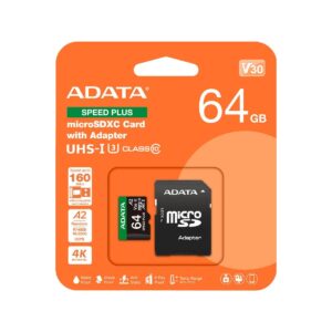 adata_karta_pamici_microsd_speed_plus_64gb_uhs1_u3_v30_a2_160140_mbs_e1dbb8fa8f719 Adata Karta pamięci microSD Speed Plus 64GB UHS1 U3 V30 A2 160/140 MB/s