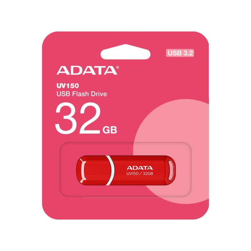 adata_pendrive_uv150_32gb_usb32_czerwony_550483f39c2b0 Adata Pendrive UV150 32GB USB3.2 Czerwony