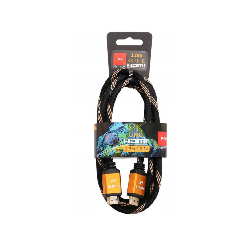 Opticum RED HDMI CABLE / KABEL HDMI 1.8m 8K UHD
