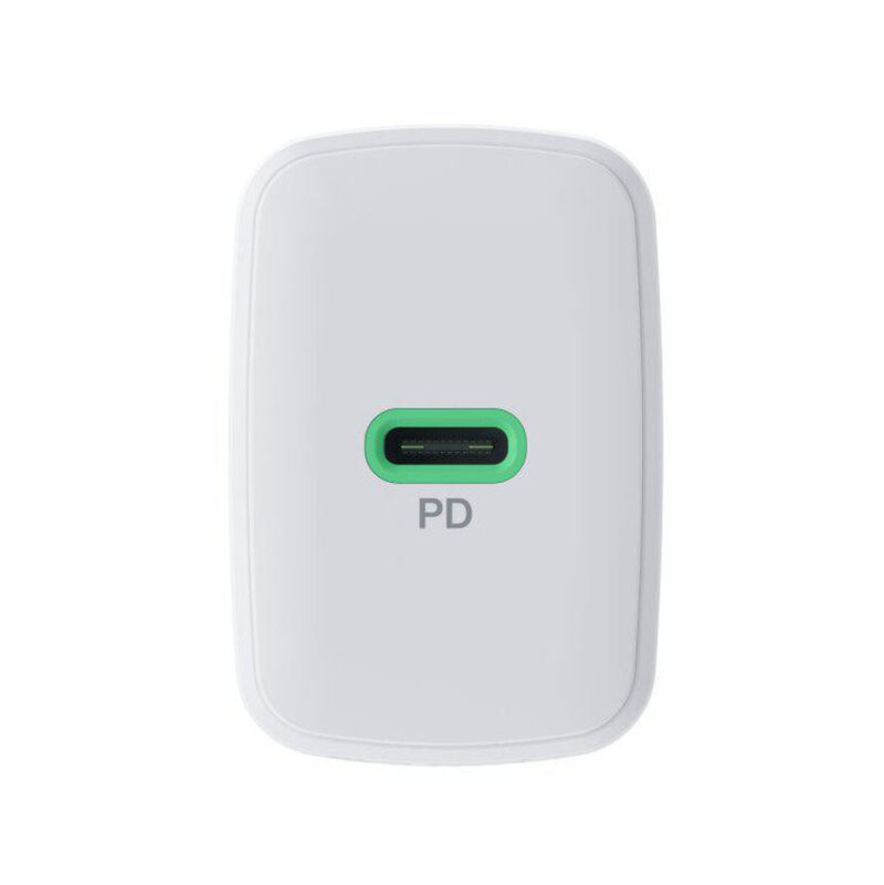 ŁADOWARKA SIECIOWA Greencell PowerSource Solo30 30W 1xUSB-C PD 3.0 QC 4.0+ biała