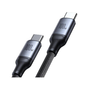 Kabel 2w1 USB-C / 2x USB-C Joyroom Speedy SA21-1T2 150cm 100W w oplocie czarny