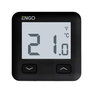 ENGO Controls E10-B - Regulator temperatury, 230V, czarny, Wi-Fi, Internetowy, podtynkowy