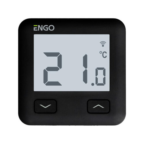 ENGO Controls E10-B - Regulator temperatury, 230V, czarny, Wi-Fi, Internetowy, podtynkowy