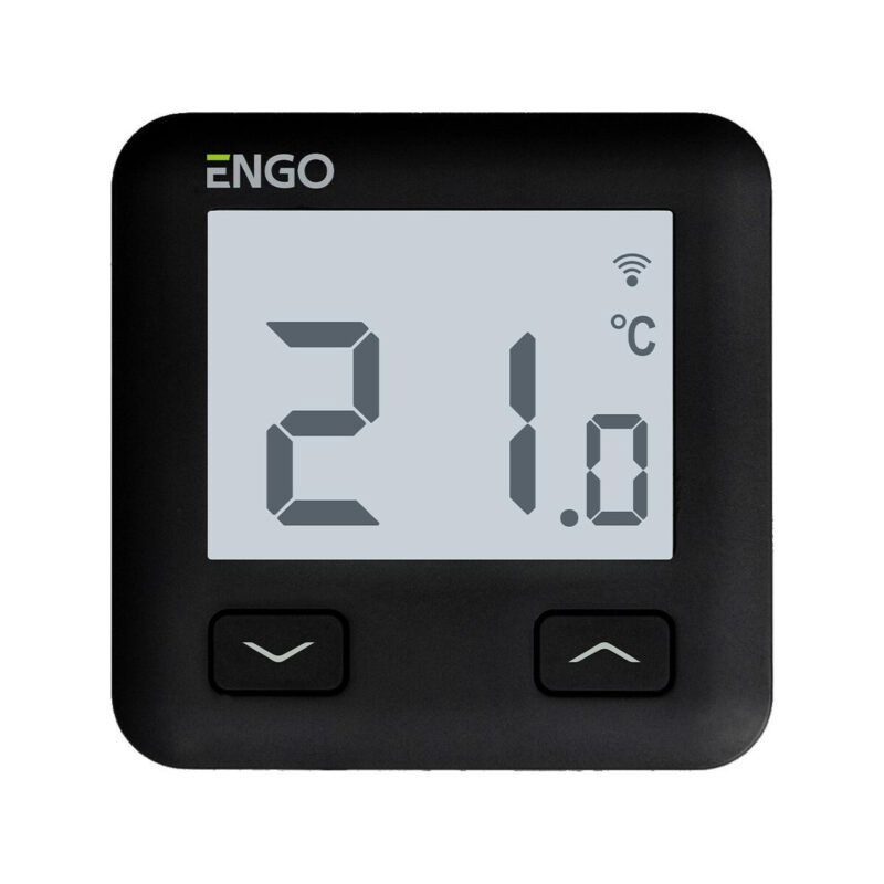 ENGO Controls E10-B - Regulator temperatury, 230V, czarny, Wi-Fi, Internetowy, podtynkowy