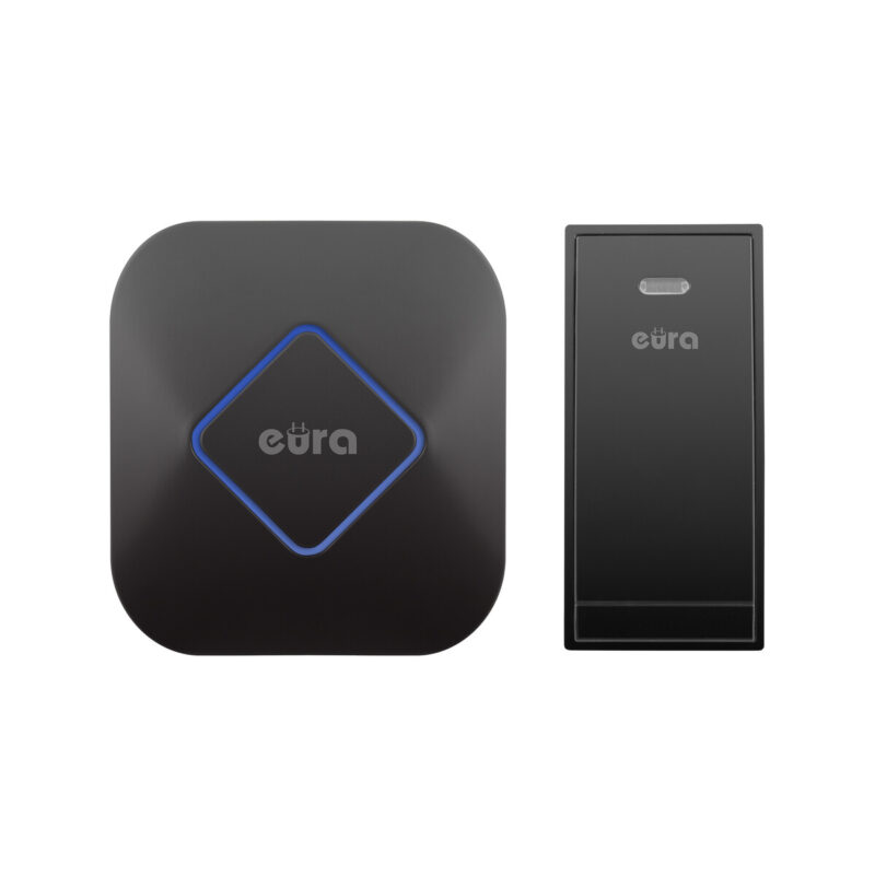 DZWONEK BEZPRZEWODOWY ''EURA'' WDP-83H2 ''JAZZ'' bezbateryjny CZARNY