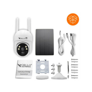 Kamera IP bezprzewodowa 4G LTE obrotowa z panelem solarnym Orllo TZ1 PRO