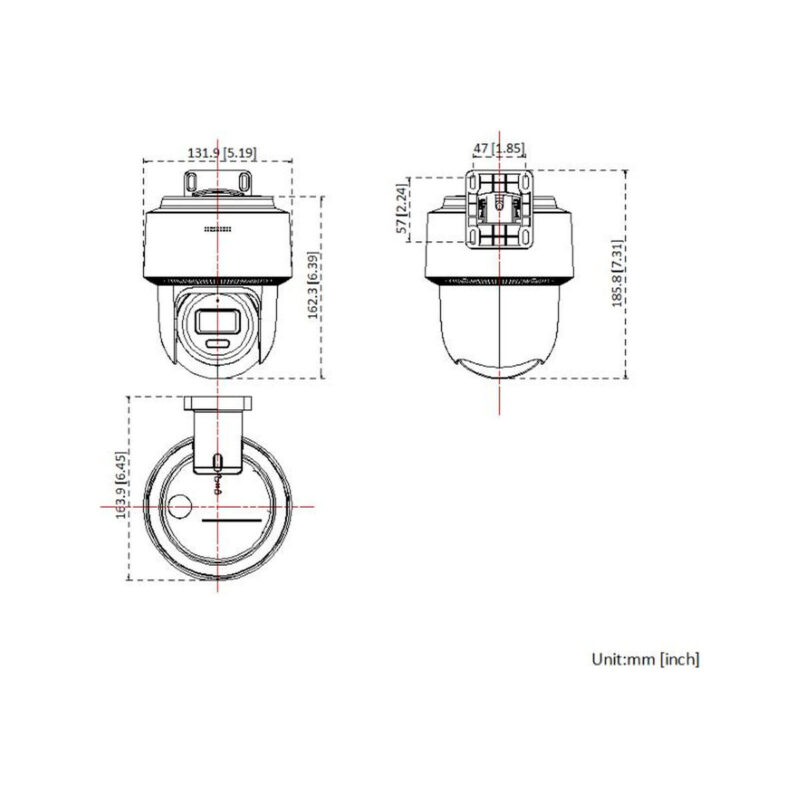 Kamera IP Hilook PTZ-N2C600M-DE(2.8mm)(O-STD) 6MP Smart Hybrid Light