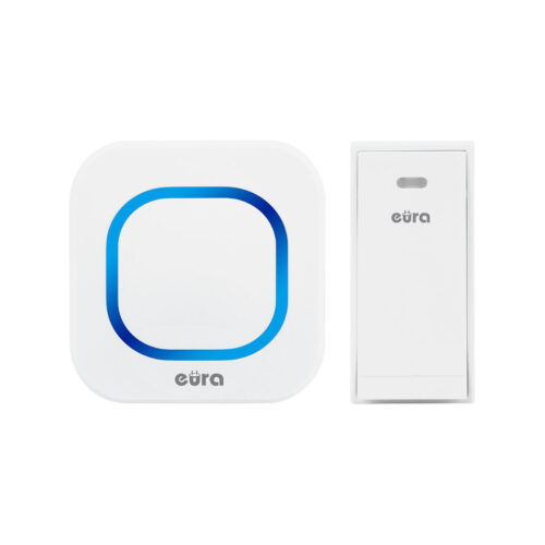 DZWONEK BEZPRZEWODOWY ''EURA'' WDP-80H2 ''FOLK'' bezbateryjny, przycisk (kinetyczny), możliwość rozbudowy