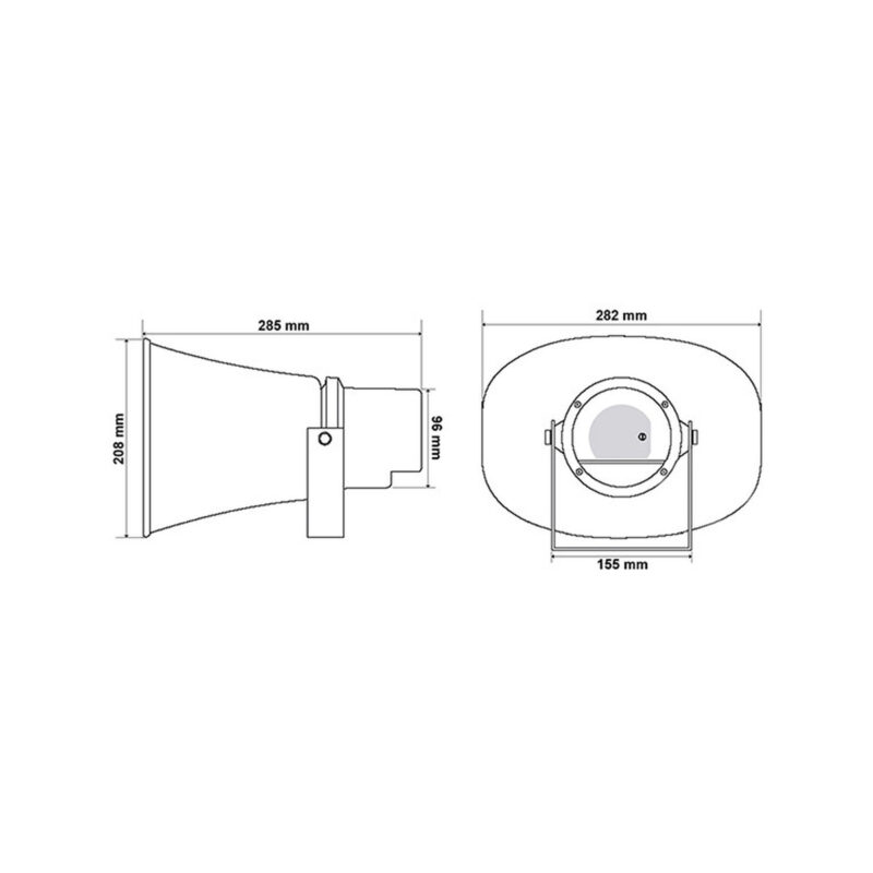 GŁOŚNIK TUBOWY HQM-ZT301 30W 100V BIAŁY