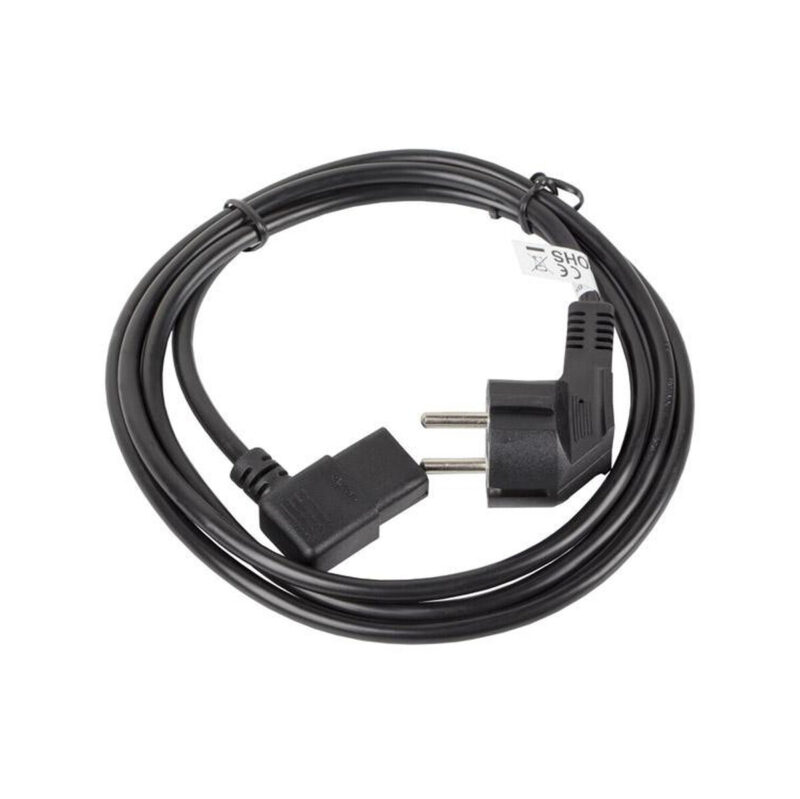 KABEL ZASILAJĄCY CEE 7/7 IEC 320 C13 1.8M KĄTOWY VDE Lanberg