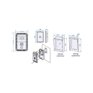PANEL ZEW. COMMAX Z KAM. DRC-4FC