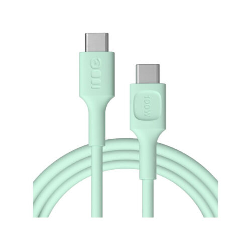 KABEL USB-C / USB-C Greencell PowerFlex 200cm PD 100W zielony silikonowy