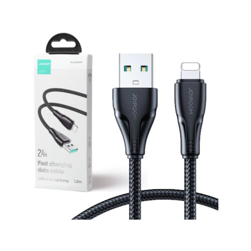 Kabel USB-A / Lightning Joyroom S-UL012A11 120cm 2.4A w oplocie czarny