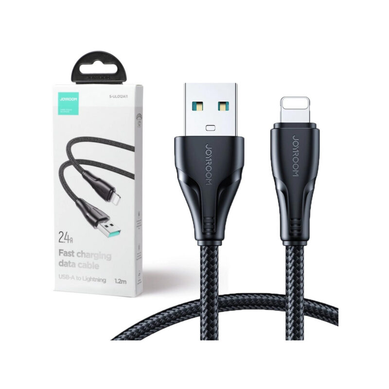 Kabel USB-A / Lightning Joyroom S-UL012A11 120cm 2.4A w oplocie czarny