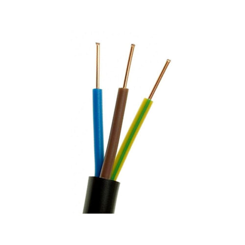 Przewód elektryczny ziemny drut YKY 0,6/1kV 3x1,5mm2 CZARNY MERCOR 1m