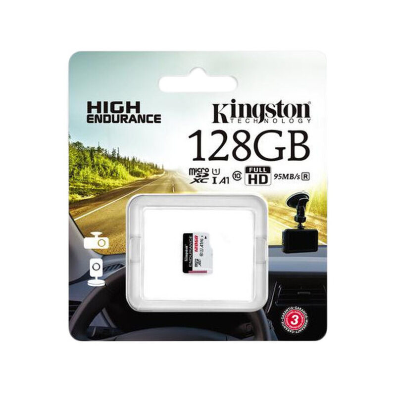 Karta pamięci microSD Kingston High-Endurance UHS-I 128GB 24/7 (rejestratory i monitoring)