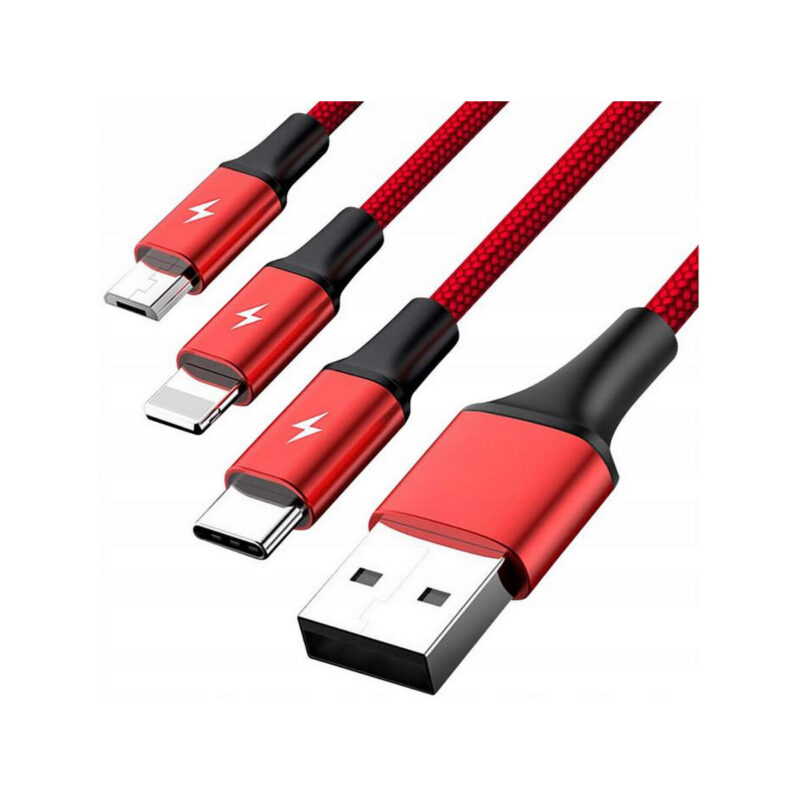 Unitek 3-in-1 USB Kabel ładujący C4049RD