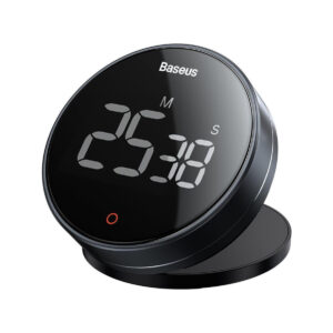 Baseus Heyo Pro obrotowy minutnik czasomierz elektroniczny timer szary