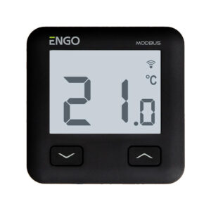 ENGO Controls E10-MBUSB - Regulator temperatury, MODBUS, 230V, czarny, Internetowy, podtynkowy, Wi-Fi