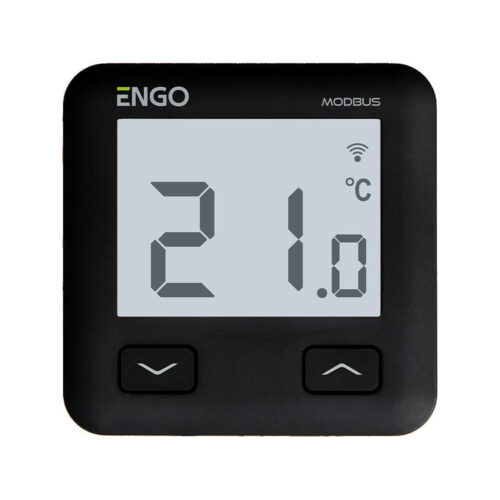 ENGO Controls E10-MBUSB - Regulator temperatury, MODBUS, 230V, czarny, Internetowy, podtynkowy, Wi-Fi