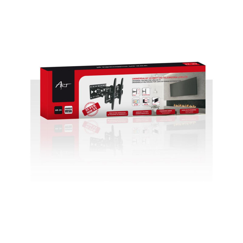 UCHWYT DO TV LCD/LED/PLAZMA 32-100" 100KG AR-24 ART reg.pion/poziom