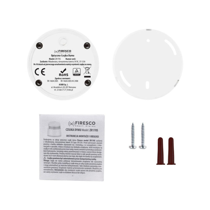 Zestaw czujników FIRESCO czujnik czadu+czujnik dymu
