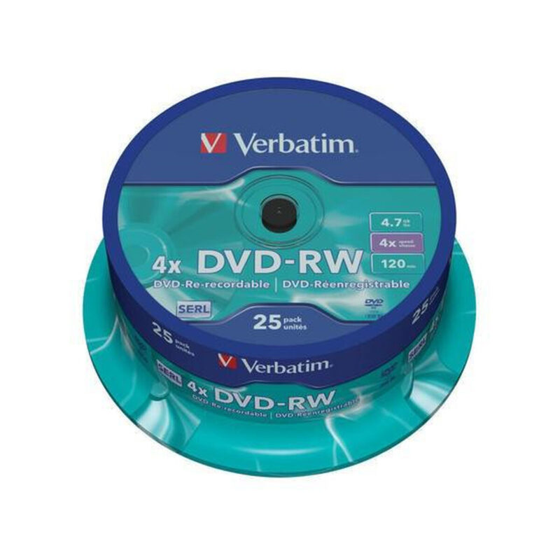b408ae9cc939b90e7b15f98bd696a47a_original Płyty DVD-RW Verbatim SERL spindle (25szt.)