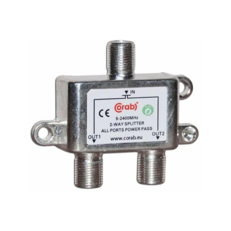 ROZGAŁĘŹNIK-SPLITER 5-2400 Mhz CORAB 2 DROŻNY Z PRZEJŚCIEM NAPIĘCIA