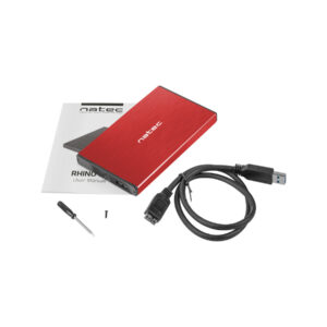 Zewnętrzna obudowa dysku Natec Rhino Go SATA 2.5cala USB 3.0 Czerwony