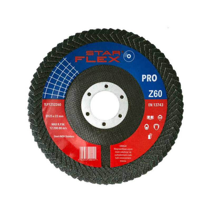 Tarcza listkowa pachwinowa Star Flex 125-22 gran 60 TLP1252260